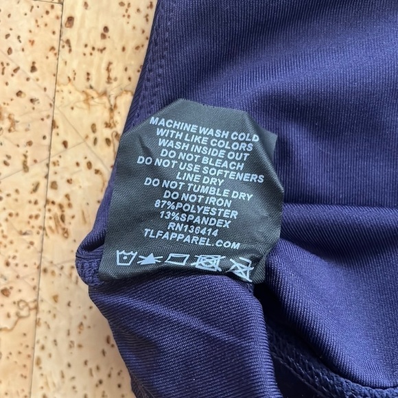 Tlf Navy Blue Strappy Sports Bra - Picture 6 of 7